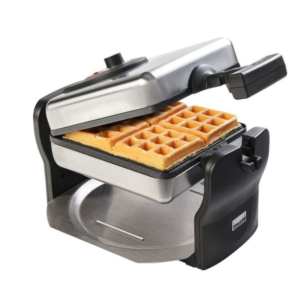 Pro Series - Pro Series 4-Slice Rotating Waffle Maker - Stainless Steel - Picture 1 of 12